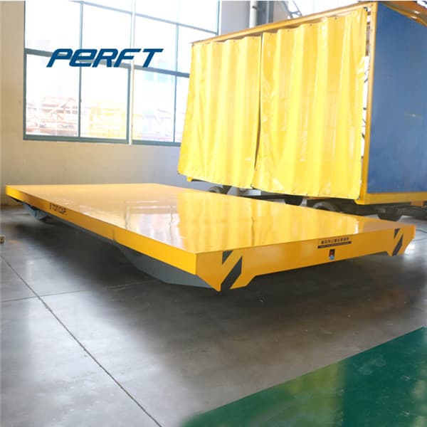 motorized rail cart for shipping trailer 50 ton
